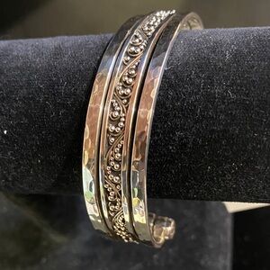Lois Hill Silver and Gold Intricate Bracelet